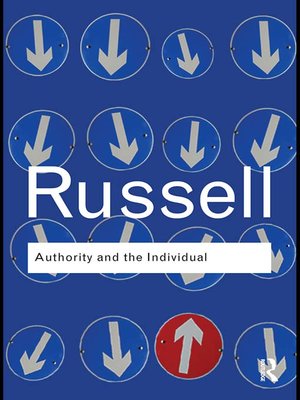 cover image of Authority and the Individual